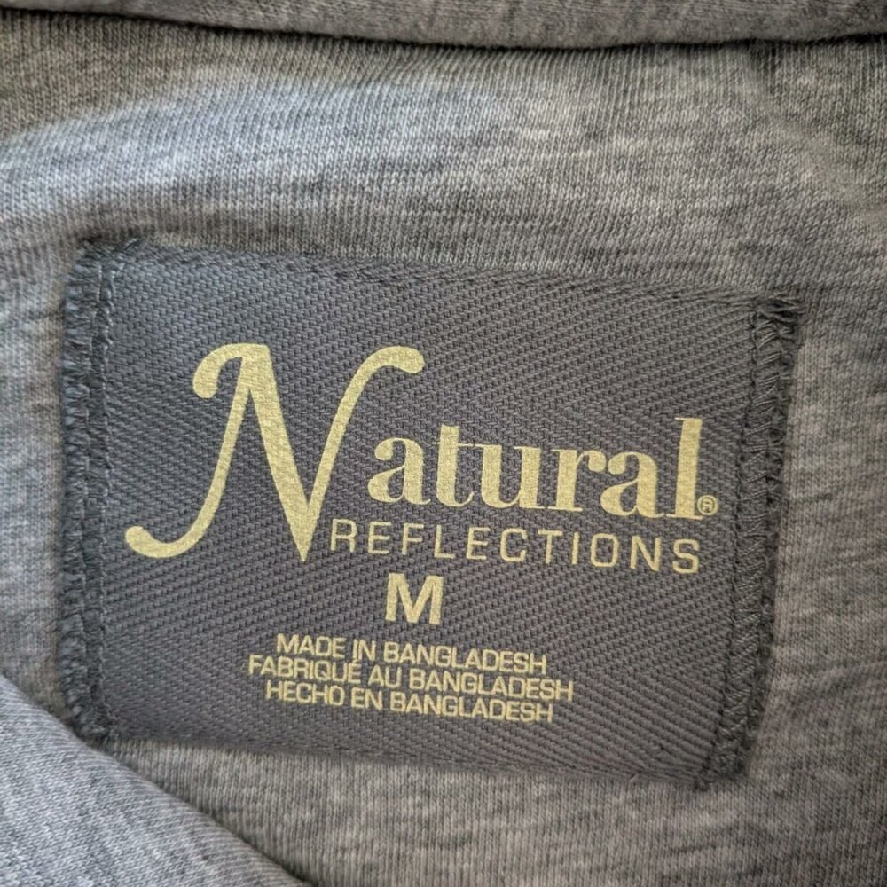 Natural Reflections Vest Womens Medium Plaid Black And White Puffer - Picture 3 of 5